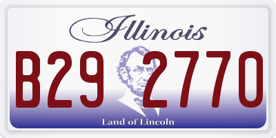 IL license plate B292770