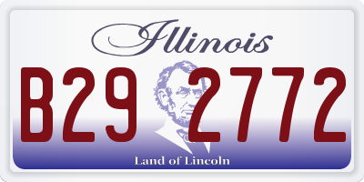 IL license plate B292772