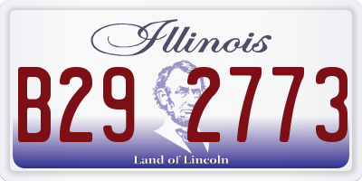 IL license plate B292773