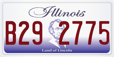 IL license plate B292775