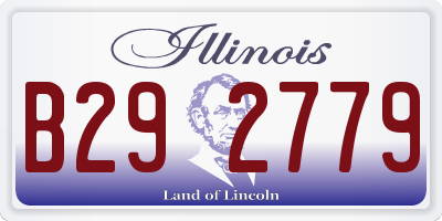 IL license plate B292779