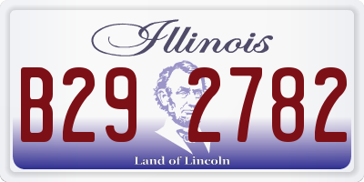 IL license plate B292782