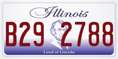 IL license plate B292788