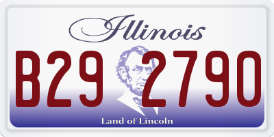 IL license plate B292790