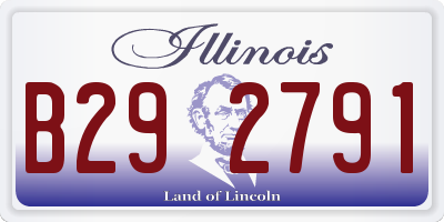 IL license plate B292791