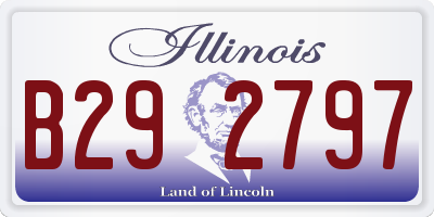 IL license plate B292797