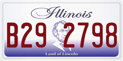 IL license plate B292798