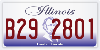 IL license plate B292801