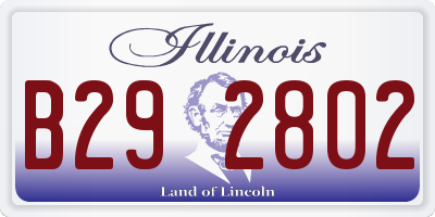 IL license plate B292802