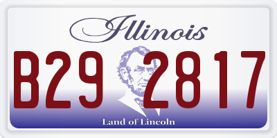 IL license plate B292817