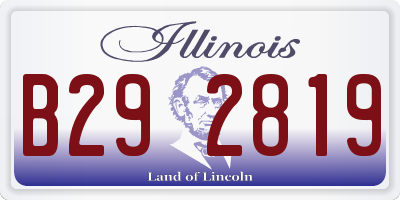 IL license plate B292819