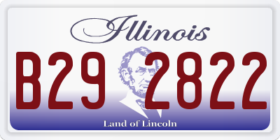 IL license plate B292822