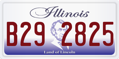 IL license plate B292825