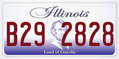 IL license plate B292828
