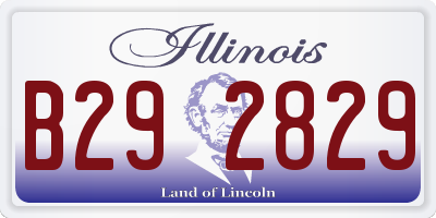 IL license plate B292829