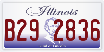 IL license plate B292836