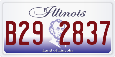 IL license plate B292837