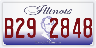 IL license plate B292848
