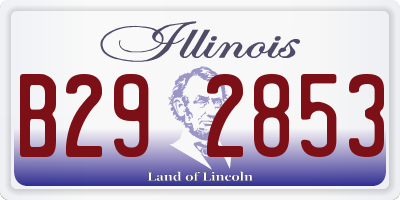 IL license plate B292853