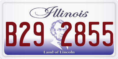 IL license plate B292855