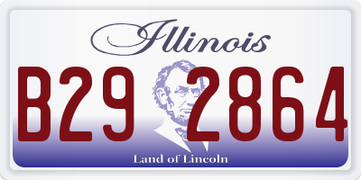 IL license plate B292864