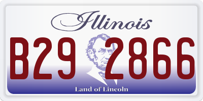 IL license plate B292866