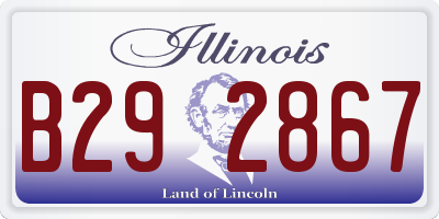 IL license plate B292867