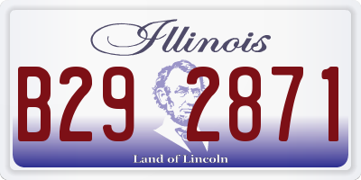 IL license plate B292871