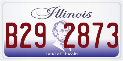 IL license plate B292873