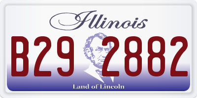 IL license plate B292882