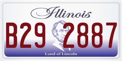IL license plate B292887