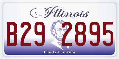IL license plate B292895