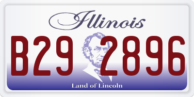 IL license plate B292896