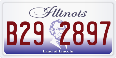 IL license plate B292897
