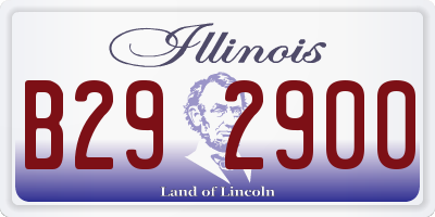 IL license plate B292900