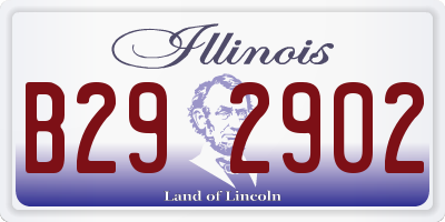 IL license plate B292902
