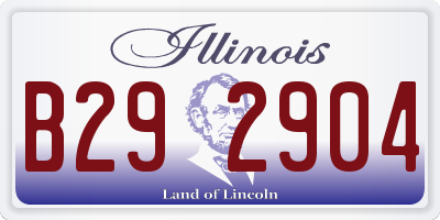IL license plate B292904