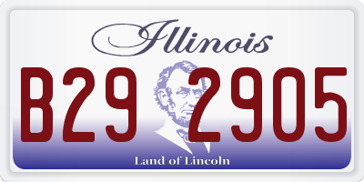 IL license plate B292905
