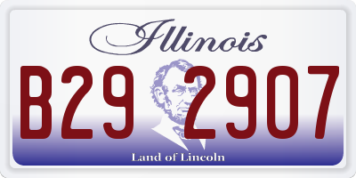 IL license plate B292907
