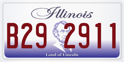 IL license plate B292911