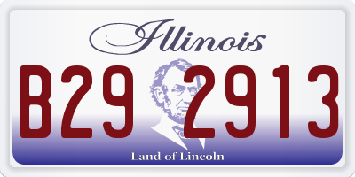 IL license plate B292913