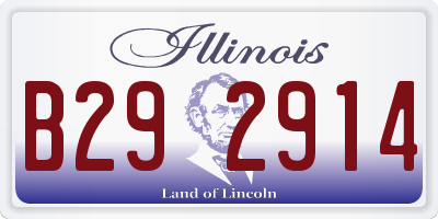 IL license plate B292914