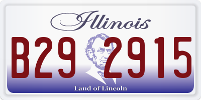 IL license plate B292915