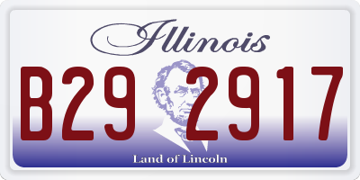 IL license plate B292917