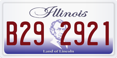 IL license plate B292921