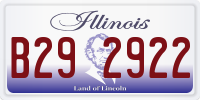 IL license plate B292922