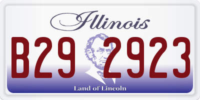 IL license plate B292923