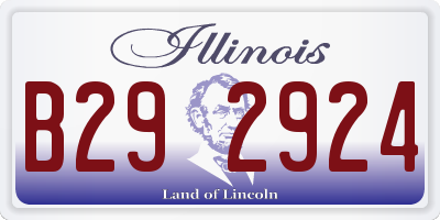IL license plate B292924