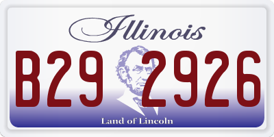 IL license plate B292926