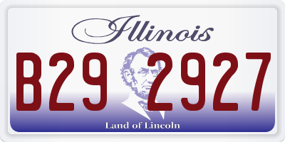 IL license plate B292927